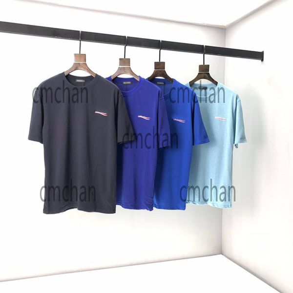 

2020ss spring and summer new high grade cotton printing short sleeve round neck panel t-shirt size: -l-xl-xxl-xxxl color: black white dx1, White;black