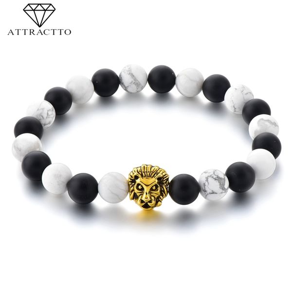 

attractto gold lion charm bracelets bangles for women distance chakra bracelet handmade jewelry silver lion bracelet sbr190047
