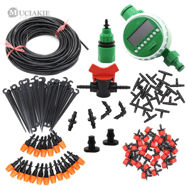 

muciakie automatic irrigation system watering kit micro drip set gardening tool automatic forgarden bonsai plant tree greenhouse