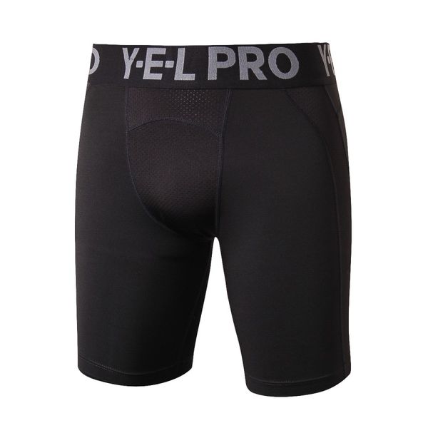

2017 new brand fitness skinny out comfortable shorts spliced mesh breathable super stretch solid color boy shorts, Black;blue