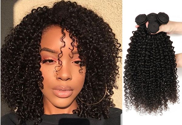 Viya Kinky Curly Hairstyle Bundles Peruvian 9a Grade Human Hair