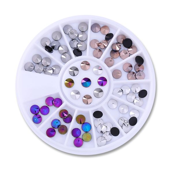 

3d nail art stones mixed color rhinestone irregular beads manicure for nails art decorations crystals nails art accessories, Silver;gold