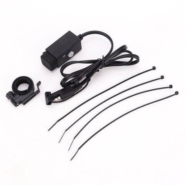 

car 3.1ausb + sae motorcycle charger single dual usb port rounded terminal harness 12v power switch charging socket adapter