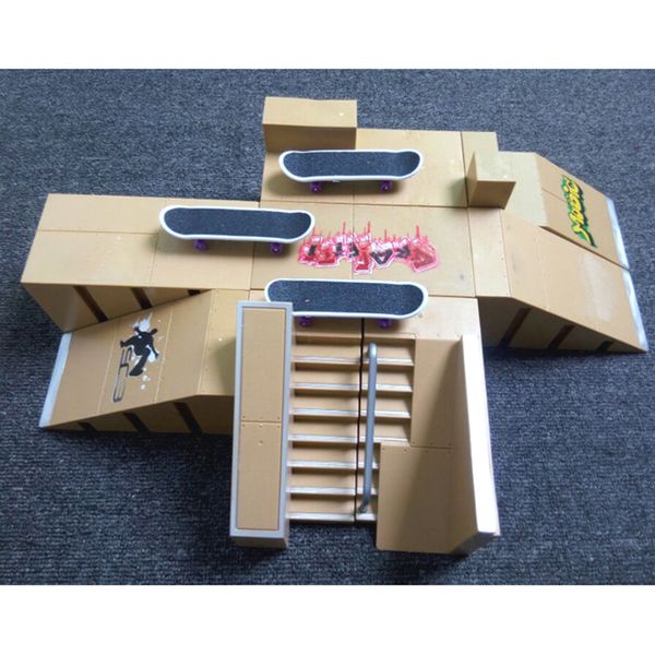 

skate park kit ramp parts for tech deck fingerboard excellent gift extreme sports enthusiasts sport training toy for kids gift