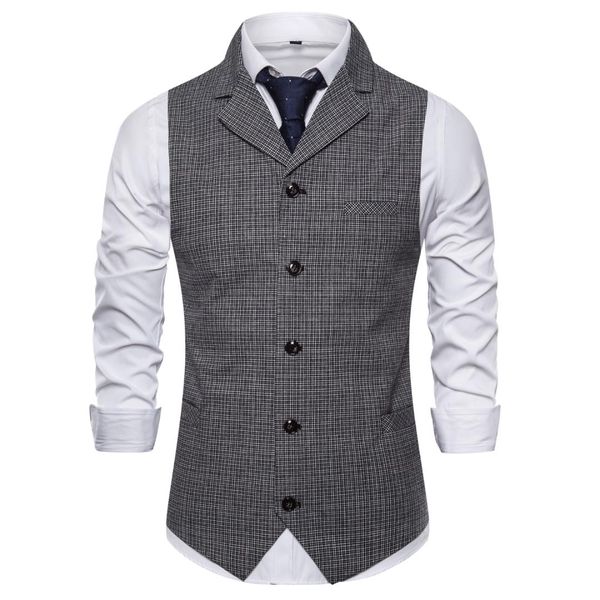 

fashion suit vest men formal dress vest colete masculino herringbone gilet fitness sleeveless jacket wedding waistcoat men xxxl, Black;white