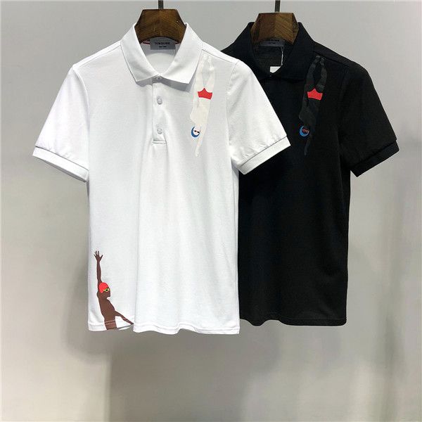 

spring luxury italy tee t-shirt designer polo shirts high street embroidery garter snakes little bee printing clothing mens brand polo 03