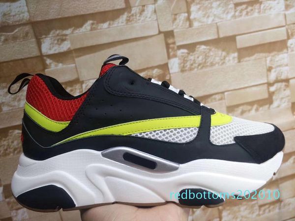 

b22 sneaker men designer shoes vintage sneakers canvas and calfskin trainers luxury low casual shoes 20color big size 35-46 r10, Black