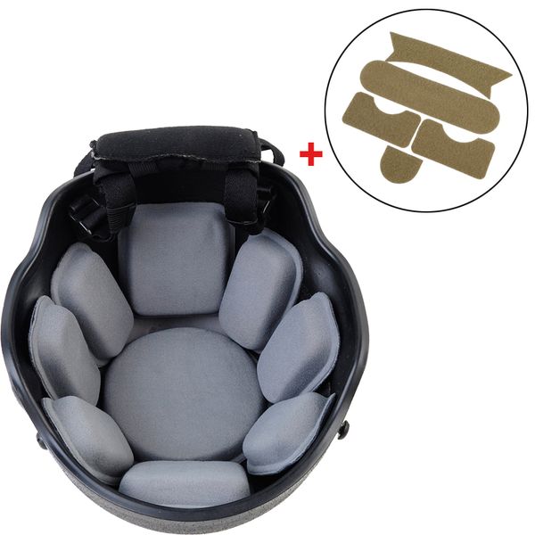 19Pcs//Set Tactical Military Safety EVA pads Helmet Accessories Protective Pads
