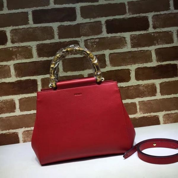 

luxury design letter embossing shoulder bag real cowhide leather woman 453767 bamboo handle handbag