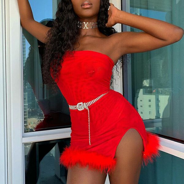 

vestidos женщины без рукавов без бретелек bodycon party evening mini dress mesh see through sexy split карандаш платье лоскутное платье, Black;gray