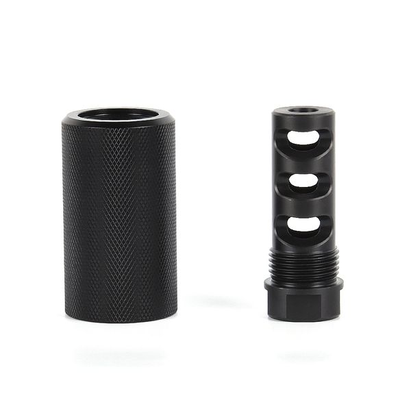 

.308 7.62 muzzle brake 5/8x24 threads with 13/16x16 outer sleeve