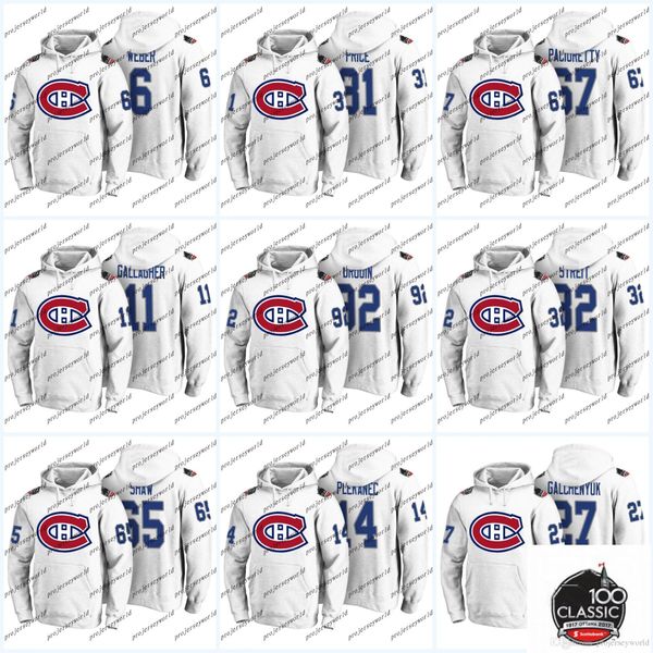 

31 Carey Price 100th Classic Hooded Sweatshirt Montreal Canadiens 6 Shea Weber 92 Jonathan Drouin 67 Max Pacioretty Alex Galchenyuk Jersey