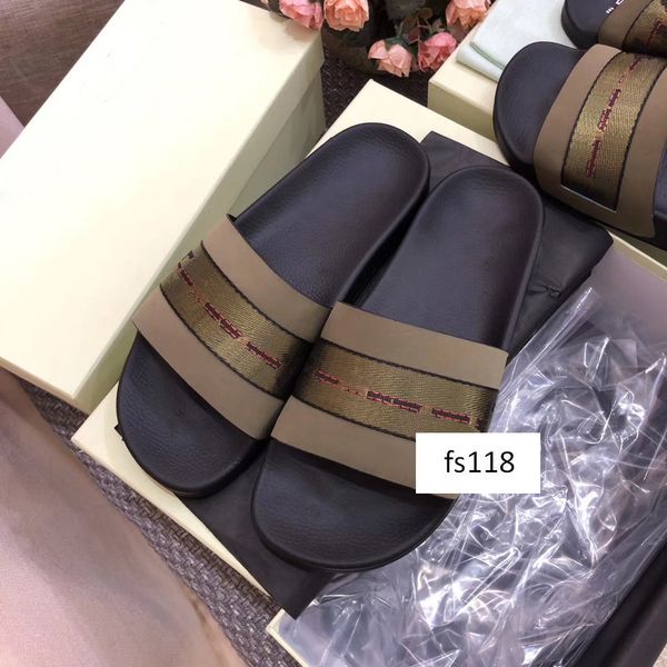 

горячей роскошь дизайнерских off досуг крытых пляжные тапочки белой печати возлюбленных тапочек горячего размер 42, Black