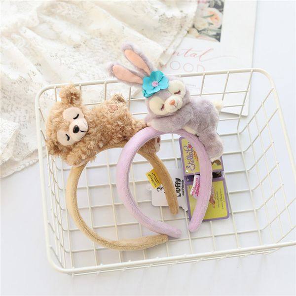 

мультфильм милый райский медведь балет спящее лицо серии кукла оголовье девушка сердце аксессуары для волос, Slivery;white