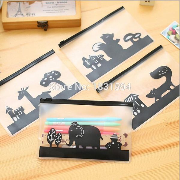 

20pcs/lot kawaii cartoon animal student pencil bag pencil case pen box school supply stationery