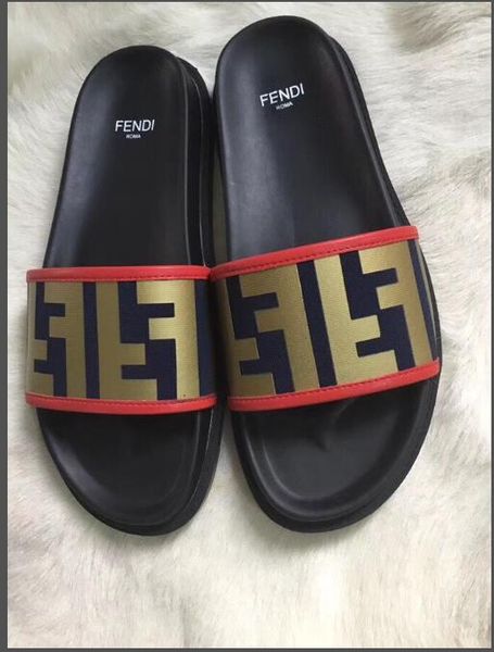 

new luxury fashion men's slippers superstar print leather men's classic casual shoes 38-42 flat sandals, Black