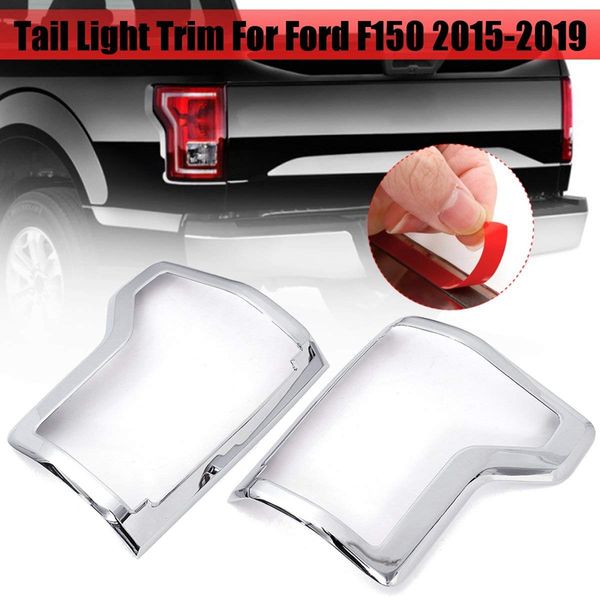 

car exterior accessories pair abs rear tail light lamp frame cover trims for f150 f-150 2015 2016 2017 2018 2019