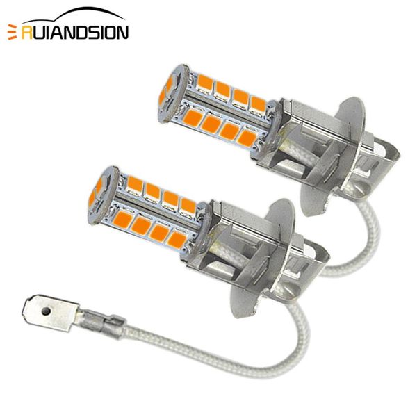 

1.7w car h1 led h3 2835 super drl white yellow 18led tail fog light day running external light 10-16v auto motorcycle lamp bulb