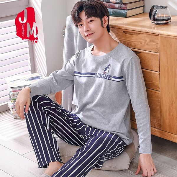 

spring autumn cotton couple pajamas set long sleeved sleepwear suit men and women casual pyjamas homewear lover pajamas, Black;brown