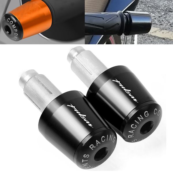 

motorcycle accessories aluminum 7/8 22mm handle bar end grips cap handlebar gear balanced plug ends for bajaj pulsar 200 ns