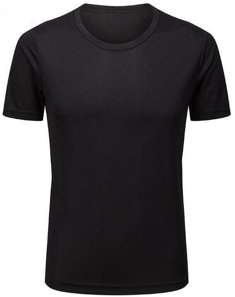 

2019 men's tight clothes running short-sleeved quick-drying t-shirt 5120, Black;blue