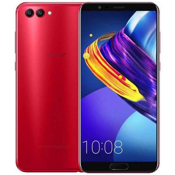 Original Huawei Honor V10 4G LTE telefone celular 4GB RAM 64GB 128GB ROM Kirin 970 Octa Núcleo Android 5.99