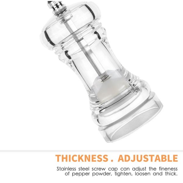 

акриловая соль перец мельница grinder руководство pepper grinder transparent шлифовального инструмента pepper mill инструмент другие инструм
