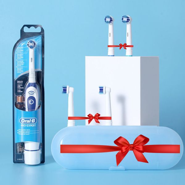 

oral b sonic electric toothbrush db4010 battery oprated rotating electric tooth brush precision clean teeth brush head adult