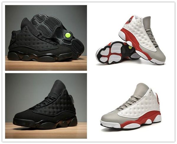 

men 13 grey toe white red basketball shoes classic sneakers 13s black cat anthracite -black 3m reflective mens designer sports traine