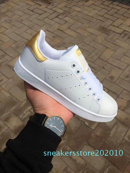 

2020 women men new stan shoes fashion smith sneakers casual shoes leather sport classic flats 2019 size 36-44 s10, Black