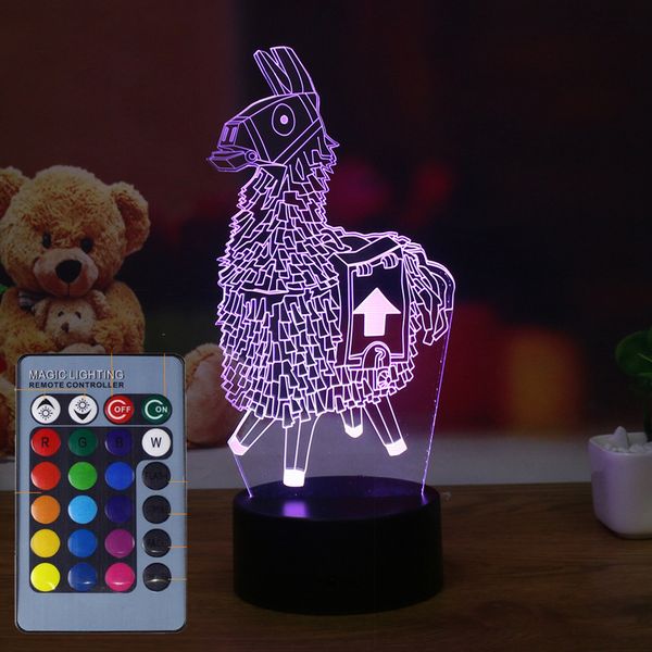 

table illusion touch control acrylic night light home lamp 3d changing desk optical 7 color