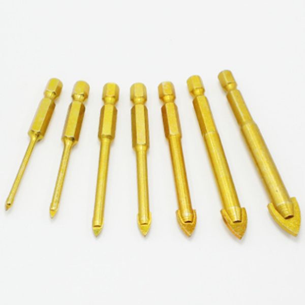 

3-12mm tile hole opener hex shank ceramic triangle drill bit glass hole opener industrial grade alloy triangle drill bit