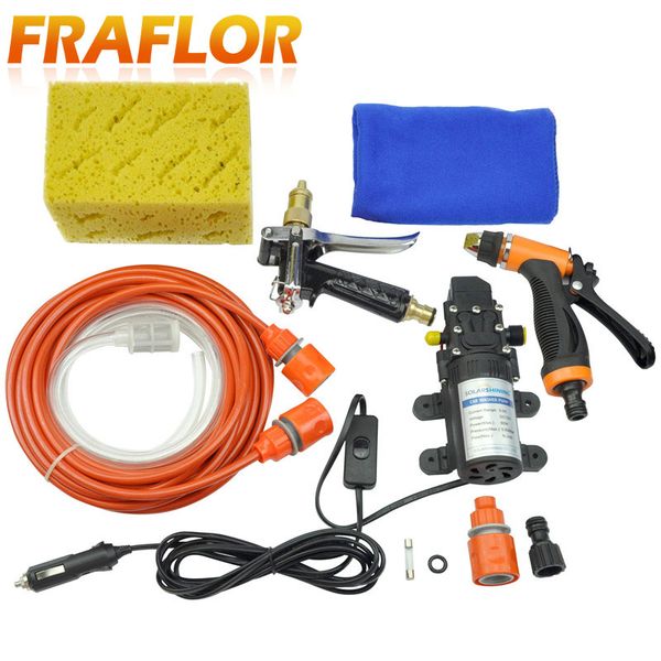 

metal gun high pressure car washer car wash machine 60w pump wash 12v washer cleaner portable [package 4