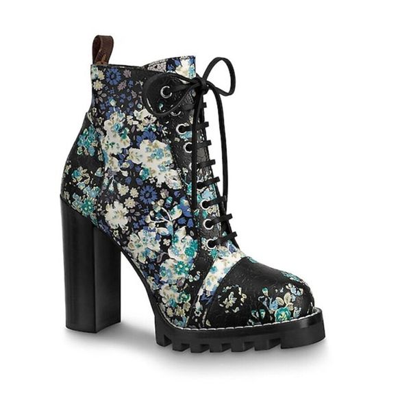 

2020 classic womens high heel sneaker boots leather ankle boot sock sneaker booties luxury martin shoes with box size 35-41, Black