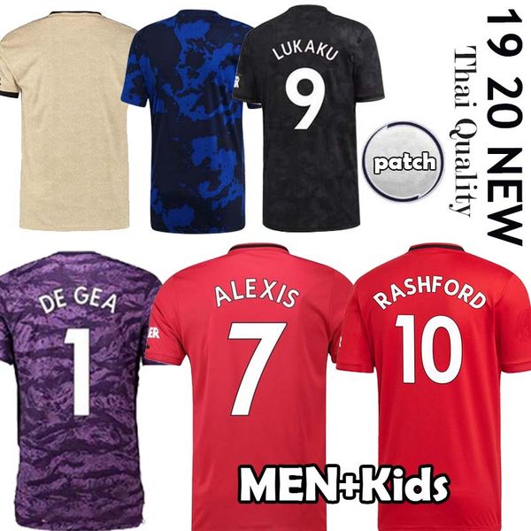 

Thail FC manchester POGBA soccer jersey 2019 2020 LINGARD LUKAKU RASHFORD football shirt 19 20 uniforms man + kids kit jerseys