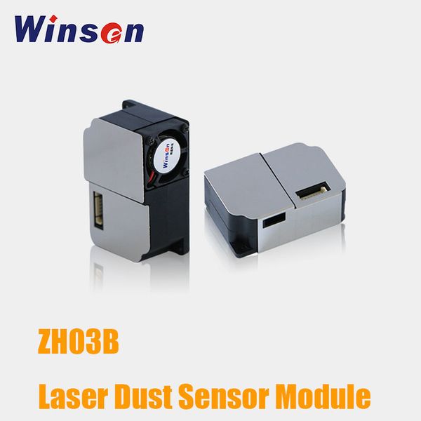 

2pcs winsen zh03b laser dust sensor module pm2.5 particle air pollution detection uart/pwm output accurate data