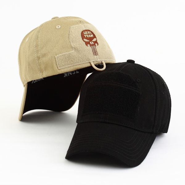

enthusiasts "seal teamtsnk men's and women's " tactical cap snapback stretchable hat running/fishing, Black;white
