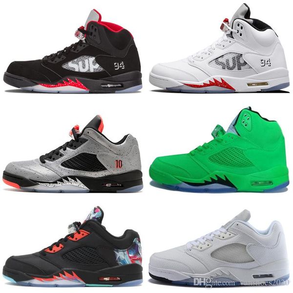 

new 5 5s wings international flight mens basketball shoes red blue suede white black sup men sports sneakers designer trainers 7-13