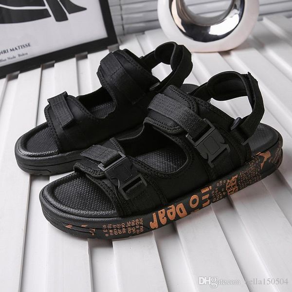 

горячие продажи бренд дизайнер тапочки suicoke сандалии нескользящие мужчины женщины любители visvim летняя повседневная обувь тапочки пляж, Black