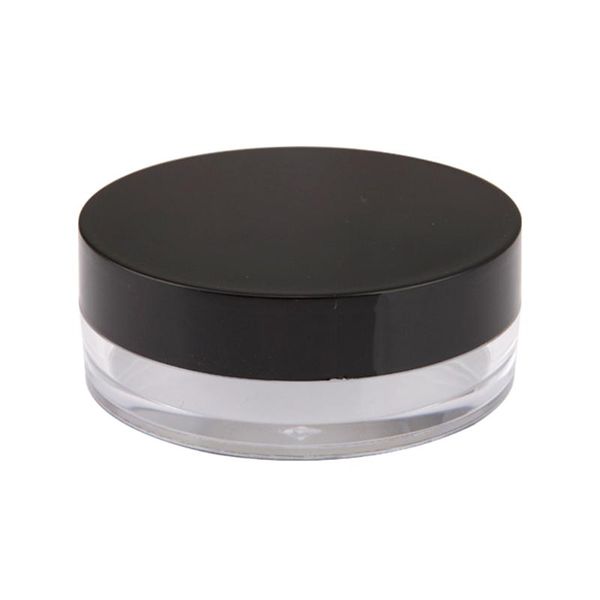 

10g compact reusable puff refillable box cosmetic with sieve round shape empty lightweight loose container handheld