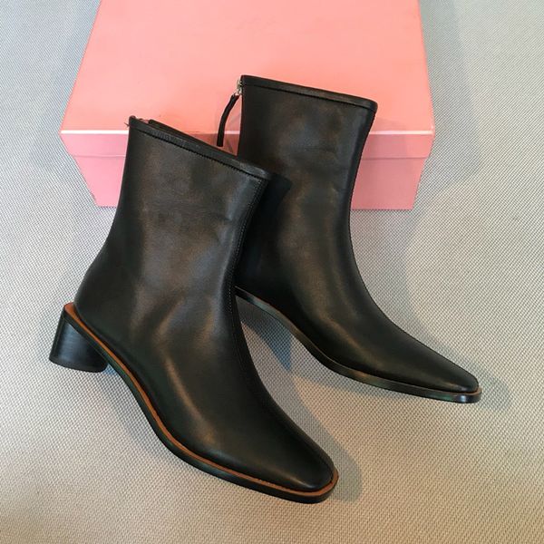 

latest1ss fashion women's casual ankle boots martin boots camp low boot in shiny rubber shoe motorcycle genuine leather flats socks boo, Black