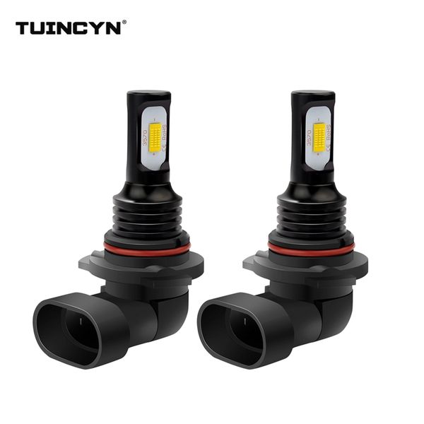 

tuincyn 9006/hb4 led fog light bulbs 6500k white 3000k gold yellow h11/h8 csp car headlights fog lamp 12v running drl lighting