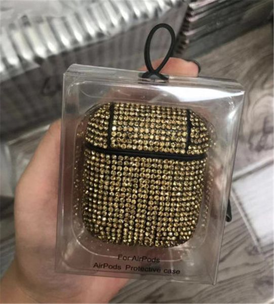 

diamond shining bing for airpods1/2 case for apple airpods1/2 for air pods wireless bluetooth earphone cover