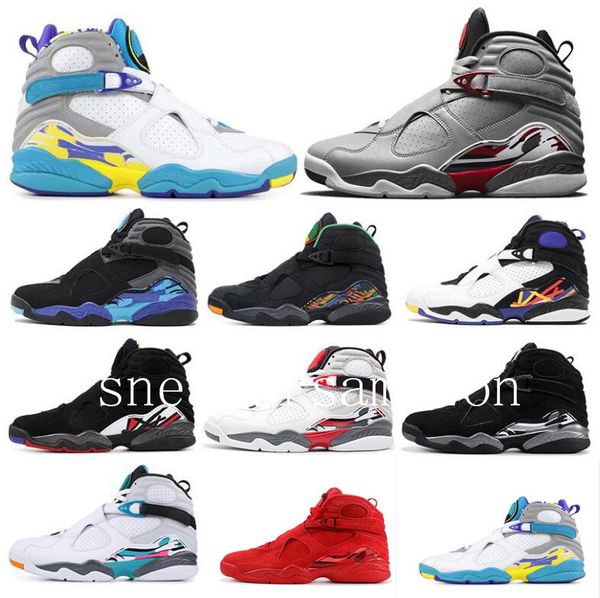 

Светоотражающие жучки Банни 8 8s Мужчины Баскетбольные кроссовки День Святого Вал