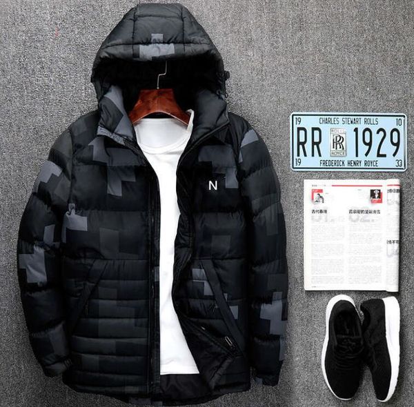 

winter doudoun designer down jacket for mens jacket coats with letters pattern brand jackets mens parkas luxury mens clothing love, Black