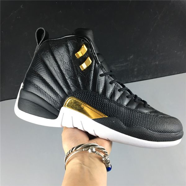 

new 12 xii wings wmns black leather men low basketball shoes 12s white sneakers sports outdoor trainers size 36-47