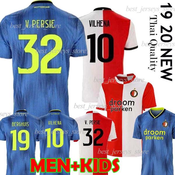 

Thai 19 20 Feyenoord soccer jerseys home away 2019 11 LARSSON 32 V.PERSIE 19 BERGHUIS 10 VILHENA 9 JORGENSEN JERSEY SHIRT