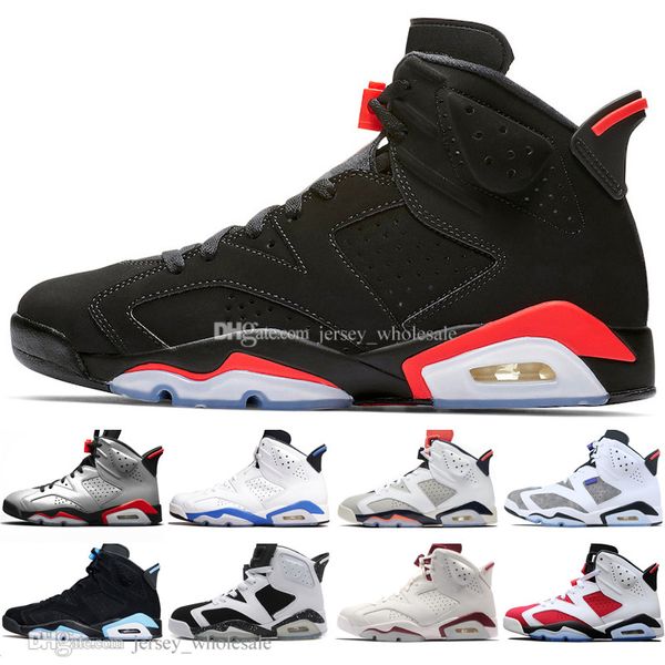 

2019 infrared bred 6 6s mens basketball shoes 3m reflective bugs bunny tinker hatfield unc oreo men sports sneakers designer trainers