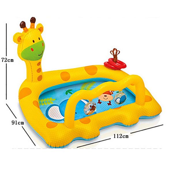 

inflatable pool baby child pvc chair children's swimming pool for kids infant bath inflatable children home giraffe plastic