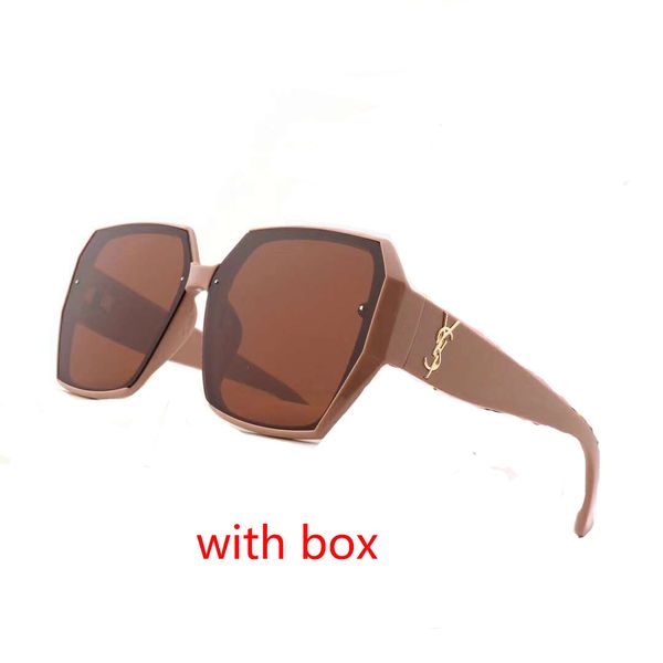 

designer sunglasses with logo luxury sunglasses fashion brand sunglasses for women sun glasses uv400 5 style with box, White;black